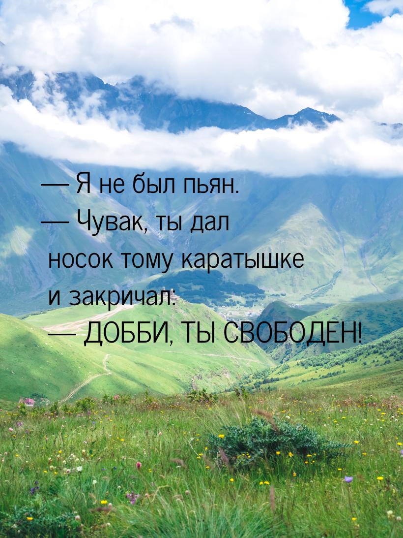  Я не был пьян.  Чувак, ты дал носок тому каратышке и закричал:  ДОББ