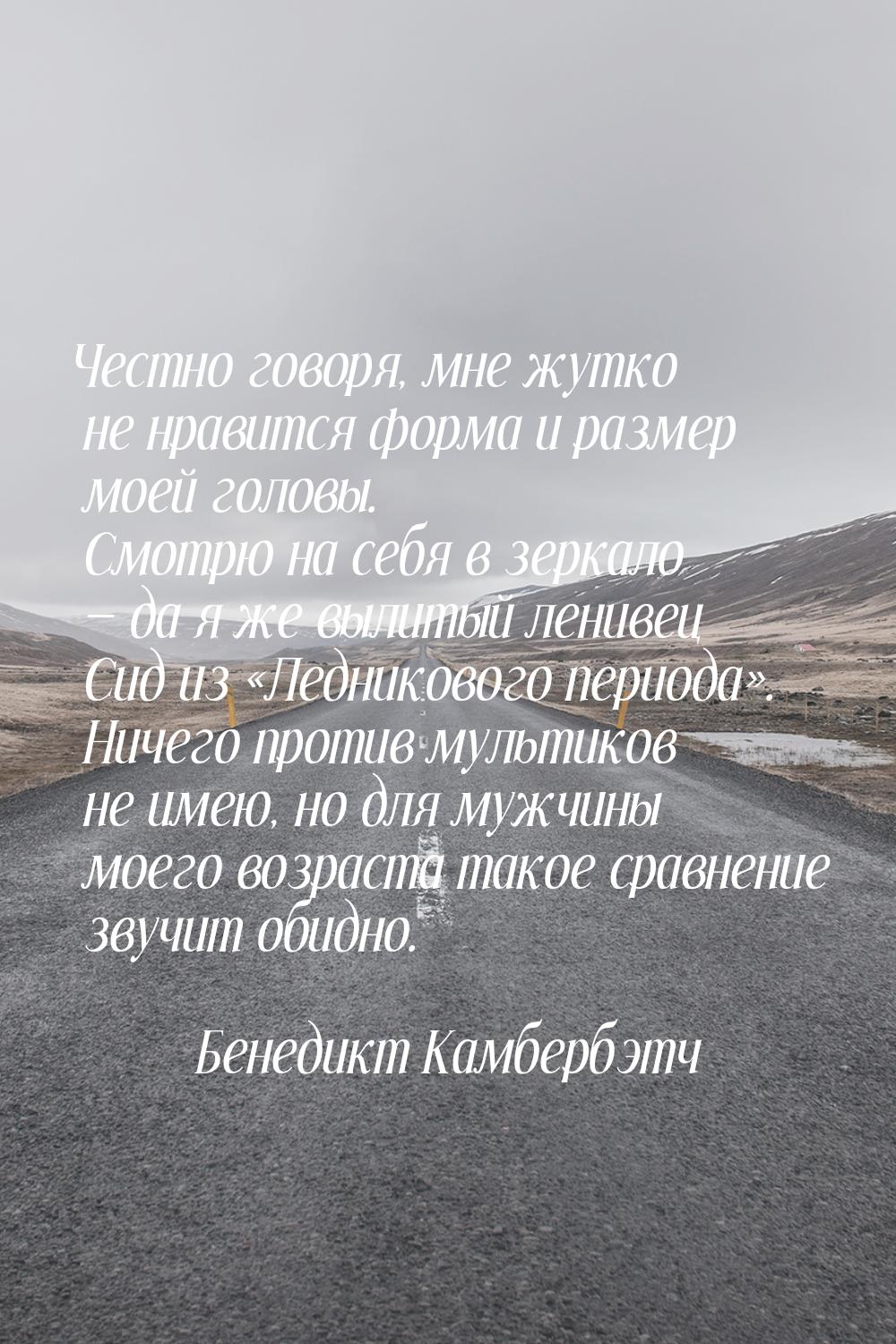 Честно говоря, мне жутко не нравится форма и размер моей головы. Смотрю на себя в зеркало 