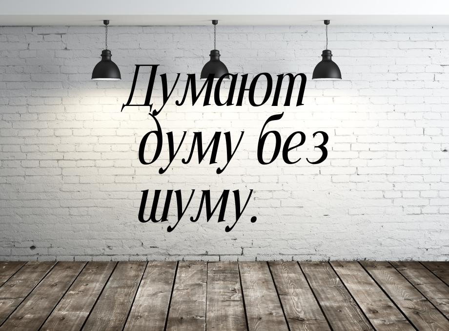 Думают думу без шуму.