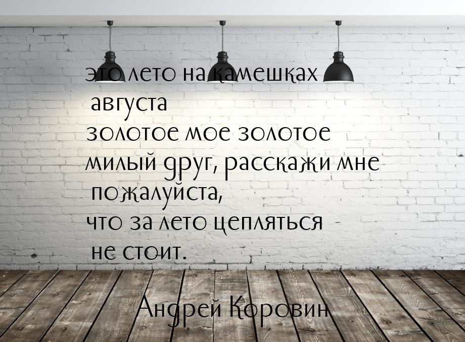 это лето на камешках августа золотое мое золотое милый друг, расскажи мне пожалуйста, что 