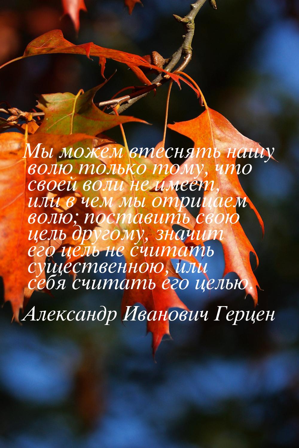 Мы можем втеснять нашу волю только тому, что своей воли не имеет, или в чем мы отрицаем во