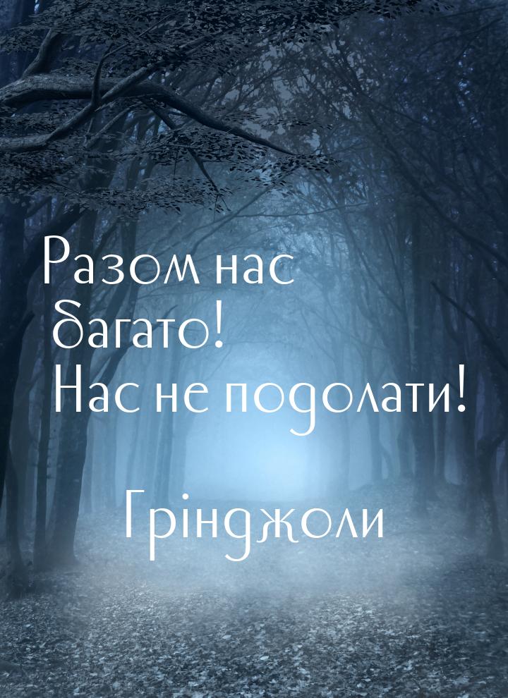 Разом нас багато! Нас не подолати!