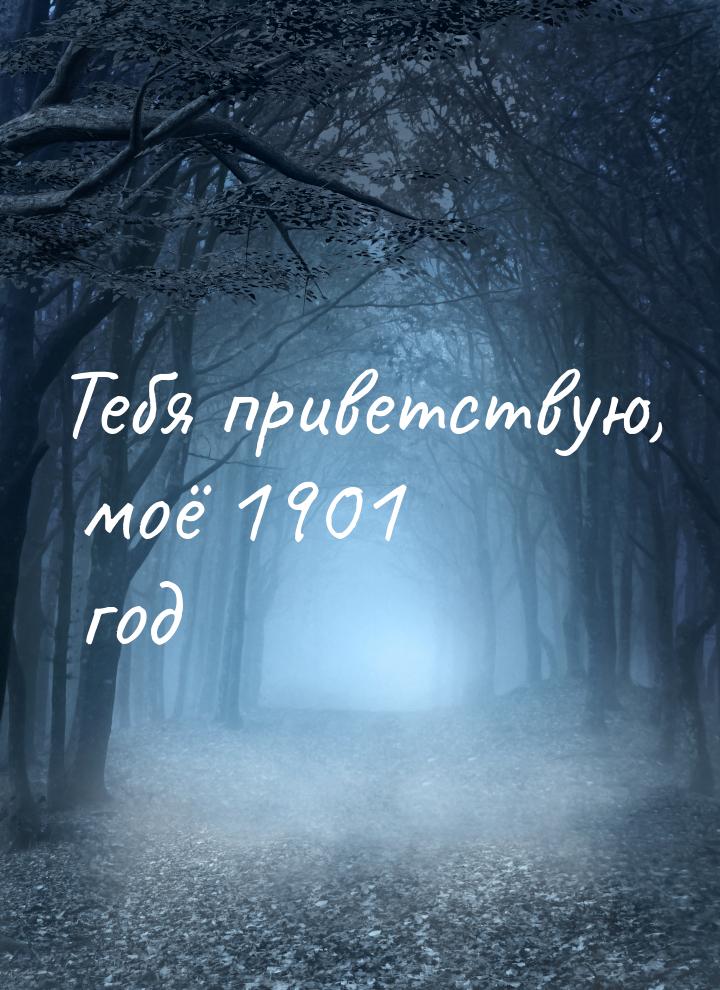 Тебя приветствую, моё 1901 год