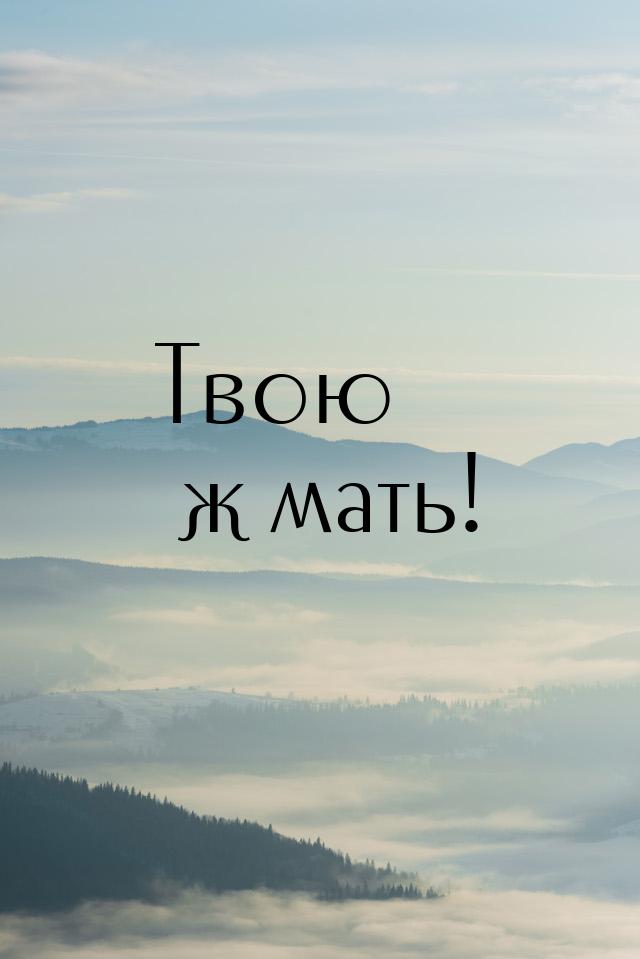 Твою ж мать!