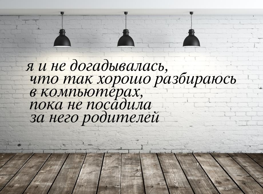 я и не догадывалась, что так хорошо разбираюсь в компьютерах, пока не посадила за него род